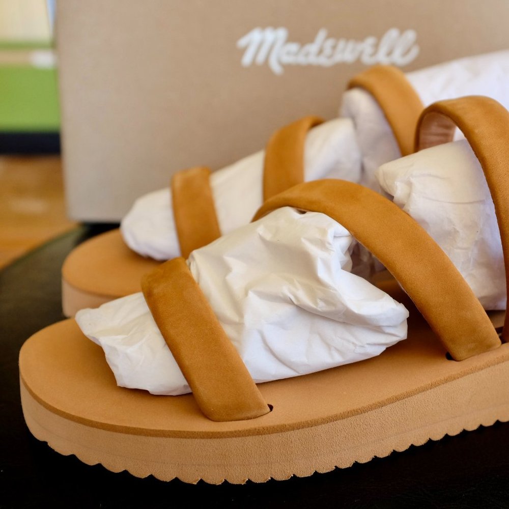 Madewell Puffy Slingback Sandals 9.5